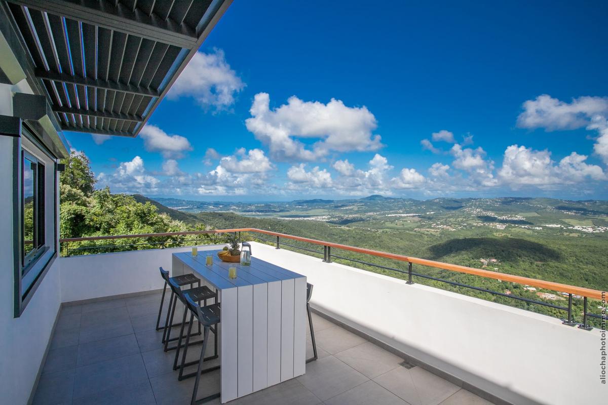 Location villa luxe Le Diamant Martinique - Terrasse mezzanine